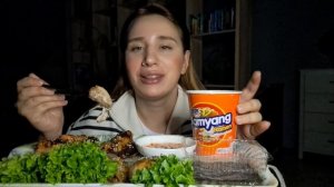 МУКБАНГ ???#мугбанг #mugbang #курочка #лапша #еда #eting #food #грибы #мороженое   #паническиеатаки