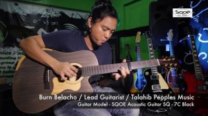 SQOE Acoustic Guitar SQOE 7C SQ-7C