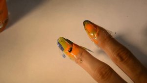 Как сделать водный маникюр. Очень просто! Мастер класс