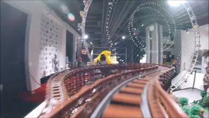 Worlds Largest LEGO Roller Coaster still running 3 years in