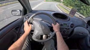 2002 Toyota Yaris I [1.3 i 16V 86HP] |0-100| POV Test Drive #1775 Joe Black