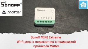 Sonoff MINI Extreme Wi-fi реле в подрозетник с поддержкой протокола Matter