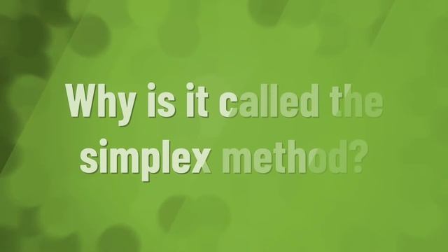 How does simplex method work? смотреть онлайн