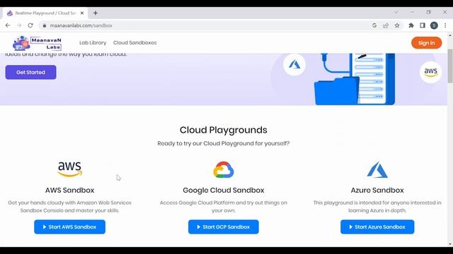MaanavaNLabs.com | Cloud Sandbox & Hands-on lab - AWS | Azure | Google Cloud | Kubernetes | Power B
