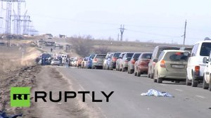 На КПП в Донбассе пассажирский автобус подорвался на мине