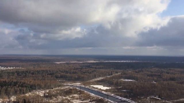Вид с трубы Конаковской ГРЭС смотреть онлайн