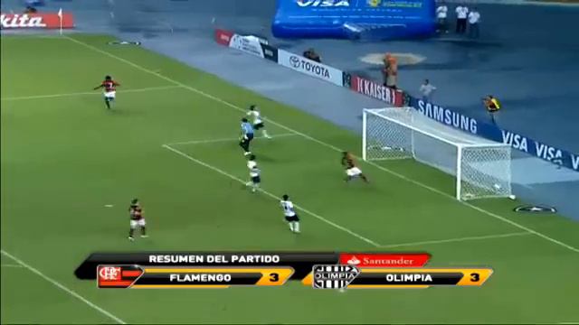 Flamengo 3 - 3 Olimpia Copa Libertadores 2012 смотреть онлайн
