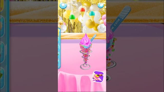 PLAY KIDS GAME SUMMER RAINBOW ICE CREAM MAKER #5 | GAME FOR ANDROID/IOS