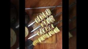 Грудинка с картофелем на мангале???