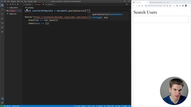 How To Create A Search Bar In JavaScript смотреть онлайн