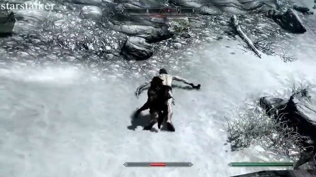 Skyrim - How to kill Giants and Mammoths смотреть онлайн