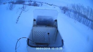 Мотособака по глубокому снегу.Пригород Томска снега очень много