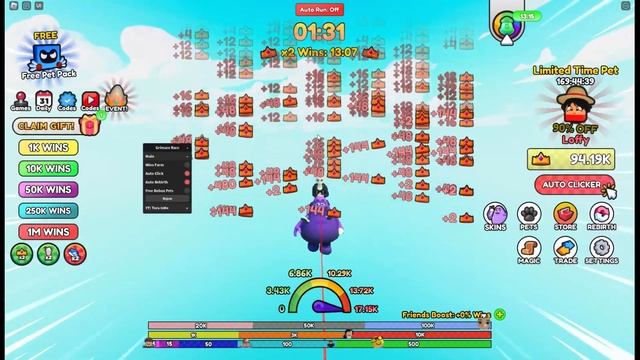 Roblox Grimace Race Script - Infinite Wins | Free Robux Pets смотреть онлайн