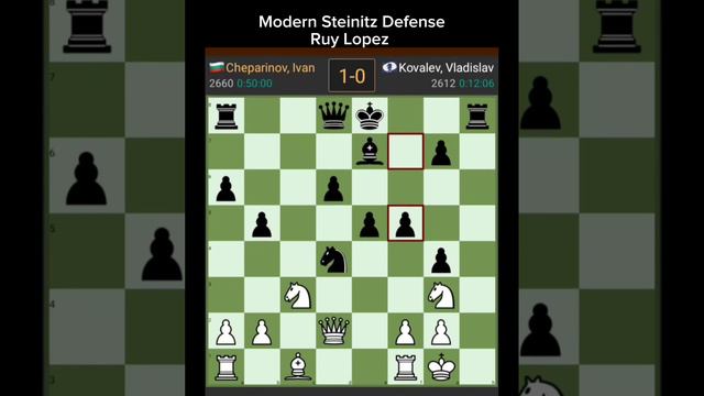 Modern Steinitz Defense  Ruy Lopez #trending #chess #reels #chessopening #reelviral #checkmate