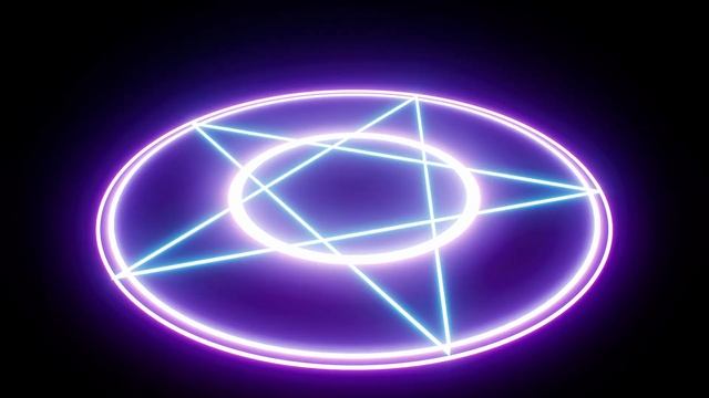 4k VJ Loop Neon Flashing Magical Star Lights Circle Floor Background - Motion 4k Screensaver смотреть онлайн