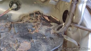 Очистка дренажей Audi A6 C7 / Cleaning drains Audi A6C7