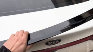 Спойлер для KIA RIO 4 ЧЕРНЫЙ ГЛЯНЕЦ