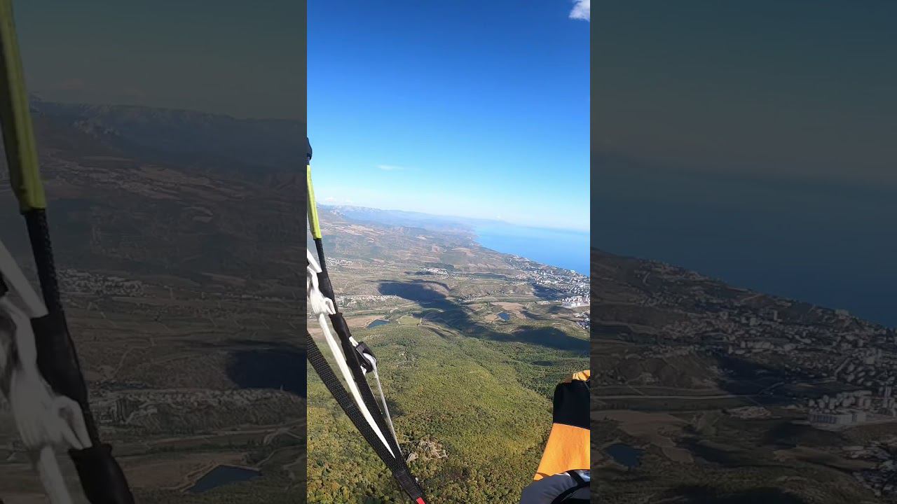 Строю план полета в Алуште. Крым на параплане.