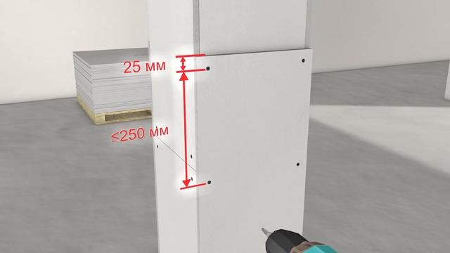 Огнезащита металлических колонн плитами FIREGUARD13 или FIREGUARD25 смотреть онлайн