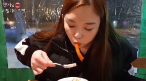 리얼먹방:) 눈오는날 분식먹방★떡볶이,어묵,튀김,순대ㅣKorean Street FoodㅣREAL SOUNDㅣASMR MUKBANGㅣEATING SHOWㅣ