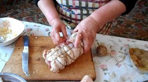 Мясные рулеты из пузанины