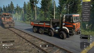 SnowRunner - TATRA PHOENIX Truck VS Train