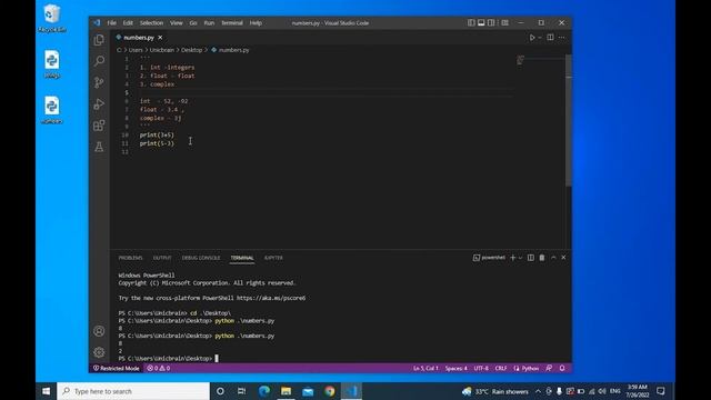 Python crash course Tamil - 3. Numbers