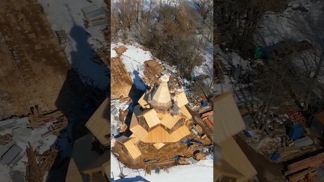 Церковь Рождества Богородицы в музее деревянного зодчества Витославлицы в Великом Новгороде смотреть онлайн