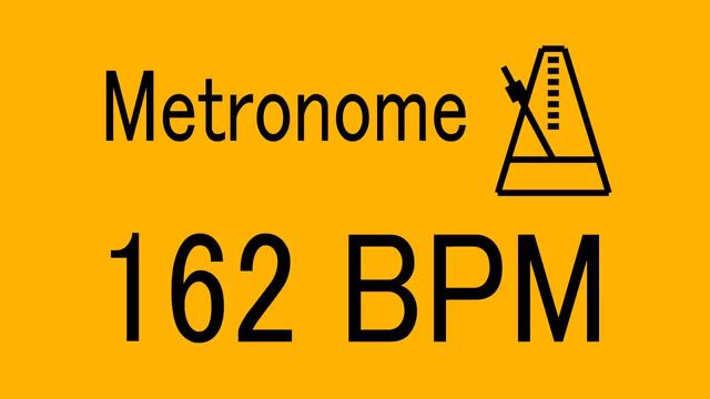 162 BPM METRONOME FOR TRAINING MUSICAL INSTRUMENT / 楽器練習用 メトロノーム / practice смотреть онлайн