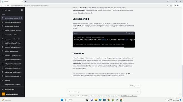 python natsort sort strings recursively