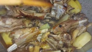 Азербайджанское блюдо Бараньи рёбрышки в тесте?вкуснятина?Goyun əti həmirin içində
