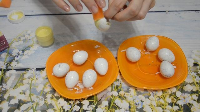Пасхальные яйца своими руками DIY Как подготовить перепелиные яйца и окрасить их акриловыми краскам смотреть онлайн