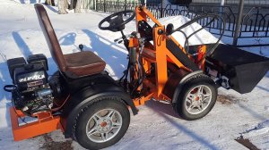 Минипогрузчик на низкой раме. Доделки и испытания.