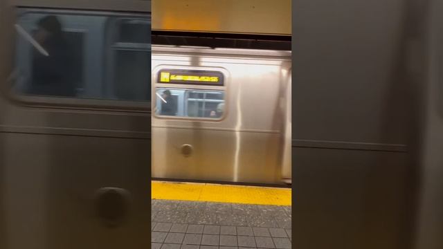 M train arrives