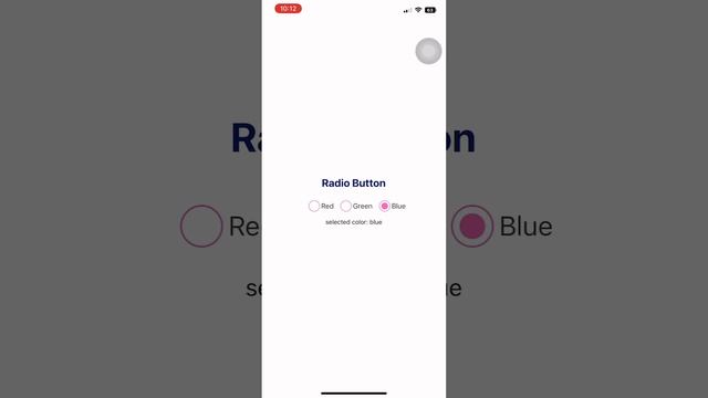 Component radio button react native not require package #reactnative #components #radiobutton