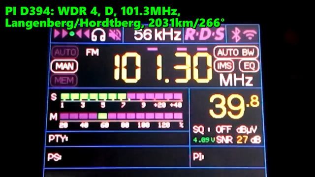 25.06.2023 17:51UTC, [Es], WDR4, Германия, 101.3МГц, 2031км