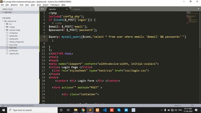 simple login form in php without session