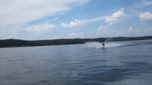 Superfly Jared and Mike Kapcheck on Lake Allatoona on Yamaha 800s