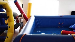 Аквапарк дома Много надувных аттракционов и Гигантский Бассейн