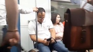 Поездка на поезде метро номерной бренд от станции Комсомольская до станции Лубянка