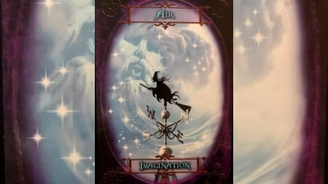 Witches Wisdom Oracle Cards--"Воздушные фантазии" Обзор, значение, символ воздуха.