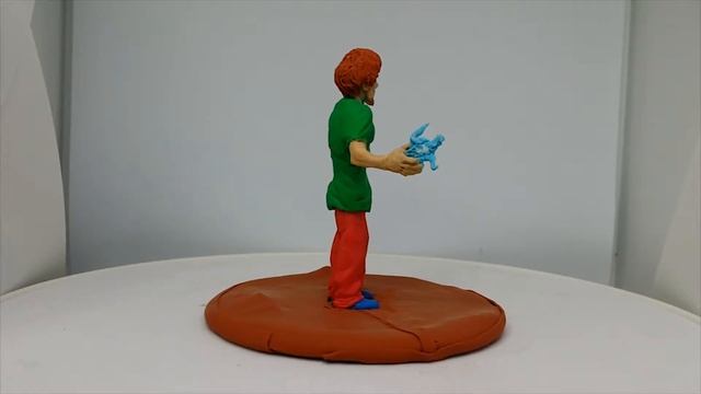 Лепка из пластилина. Shaggy из полимерной глины. Лепка Scooby Doo фигурки своими руками.