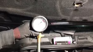 VW Touareg 3.0 BKS проверка компрессии.