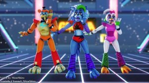 【MMD FNAF】Follow the Leader (Chica, Roxy, Freddy)【60fps】