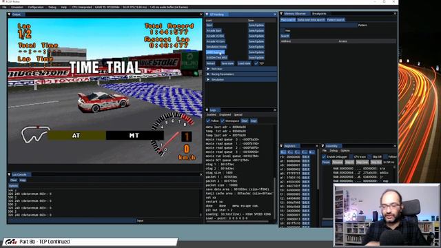 Gran Turismo Racing AI [Part 8b] TCP Redux Lua  TCP Communiation with RAM values and gamepad contro