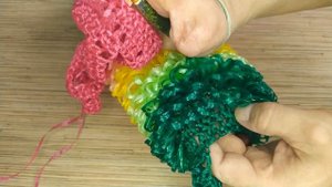 Мочалка крючком. Красивый и экономичный способ