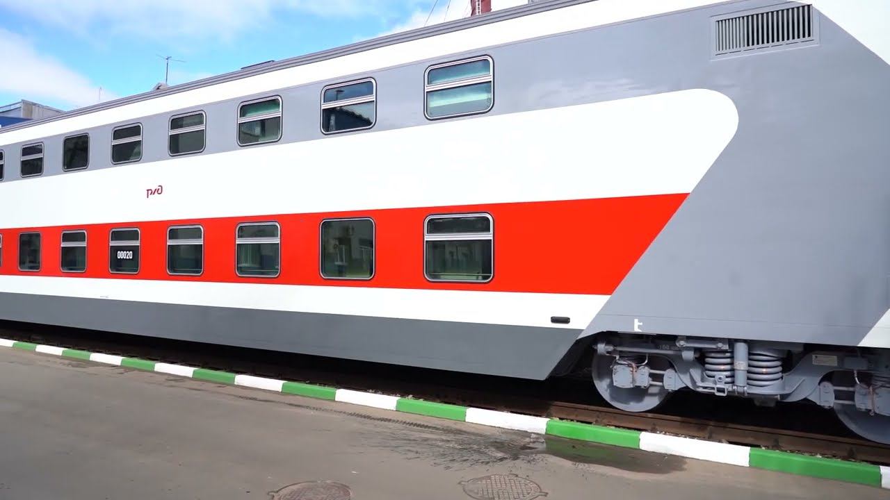 Двухэтажные вагоны мод. 61-4465 производства ТВЗ смотреть онлайн