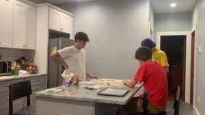 Baking Pizza blindfolded with Chris! - Sturniolo Triplets