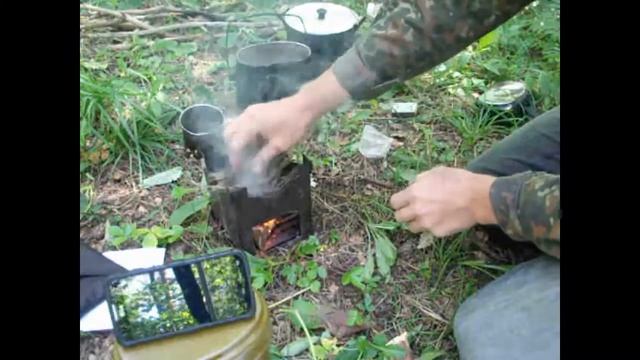 Печь складная туристическая "Щепочница" смотреть онлайн