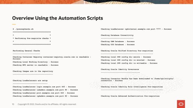 Automation tools to configure Oracle Access Management Kubernetes environment